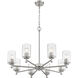 Ashli 8 Light 32 inch Brushed Nickel Chandelier Ceiling Light